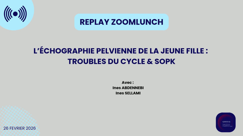 Webinaire : L’échographie pelvienne de la jeune fille :  troubles du cycle & sopk